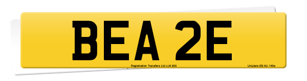 Registration number BEA 2E